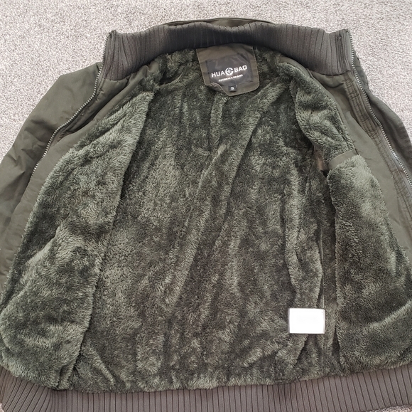 Men's green winter Jacket s/m - Picture 2 of 2